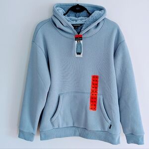 NWT Realtree women’s sherpa-lined hoodie dusty blue M